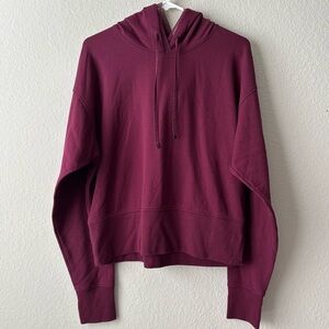 Victoria’s Sport Women's Burgundy Hoodie Sweater Size L